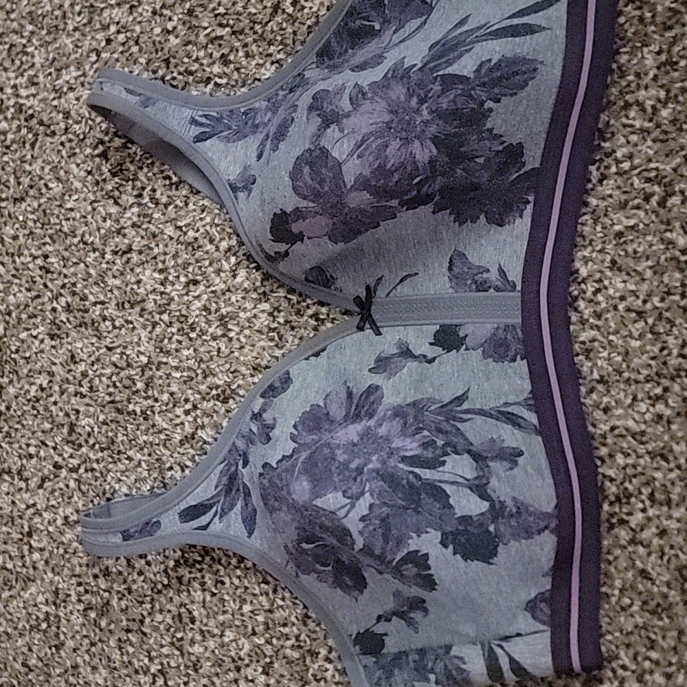 Floral No Wire Bra
